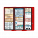 WhiteCoat Clipboard® Trifold - Red Critical Care Edition